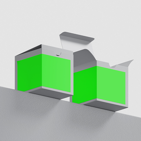 موکاپ جعبه مربعی خام