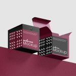 موکاپ جعبه مربعی