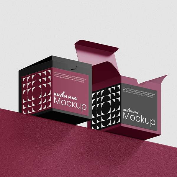 موکاپ جعبه مربعی